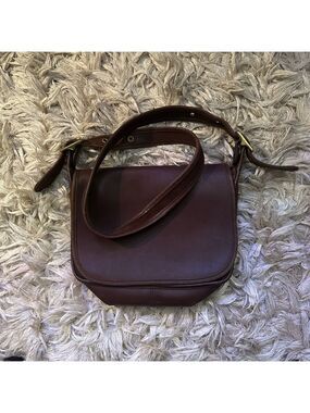 Coach Dark Brown Leather Shoulder Bag